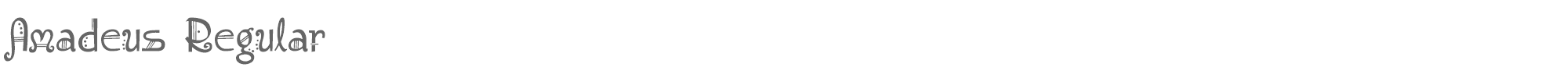 Amadeus Amadeus Regular.ttf font preview